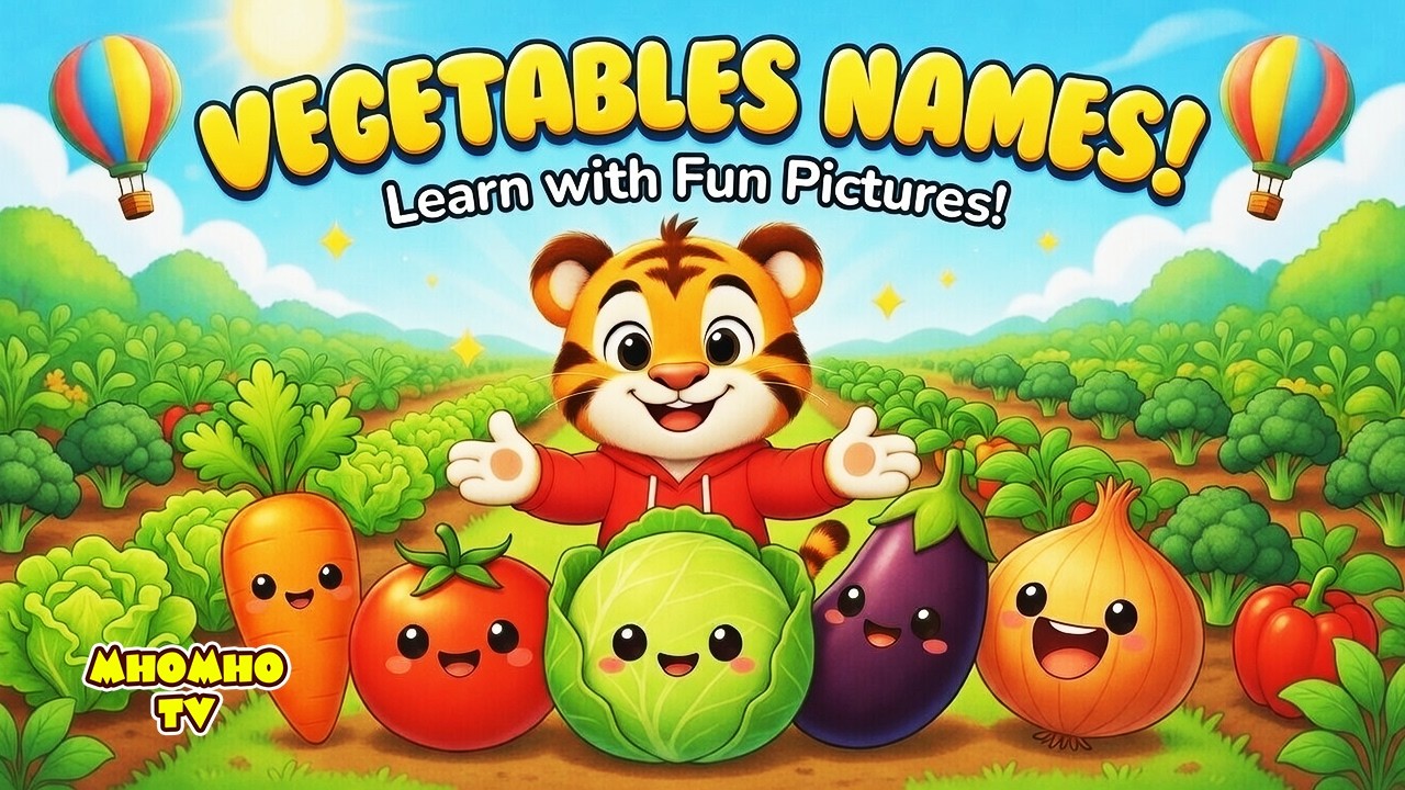 Vegetables Names for Kids | Learn Vegetable Spelling for Kids | Preschool Learning