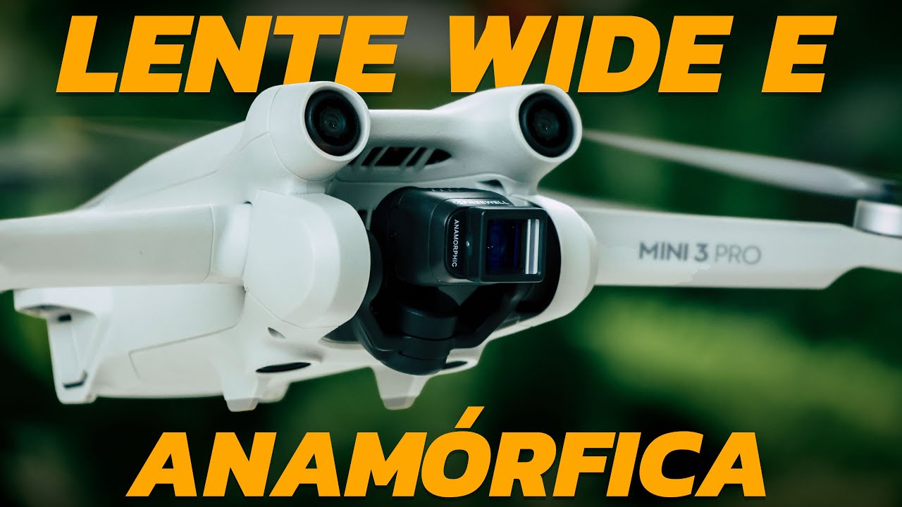 VISUAL DE CINEMA no seu DRONE | Lentes especiais para DJI MINI 3 | FREEWELL Anamórfica e Wide