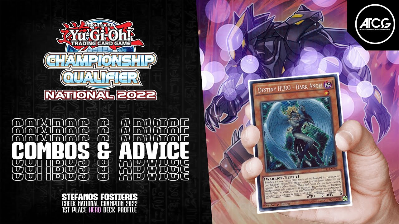Yu-Gi-Oh! 1st Place HERO Deck COMBOS & Advice (How to win vs Meta) | WCQ National Championship 2022