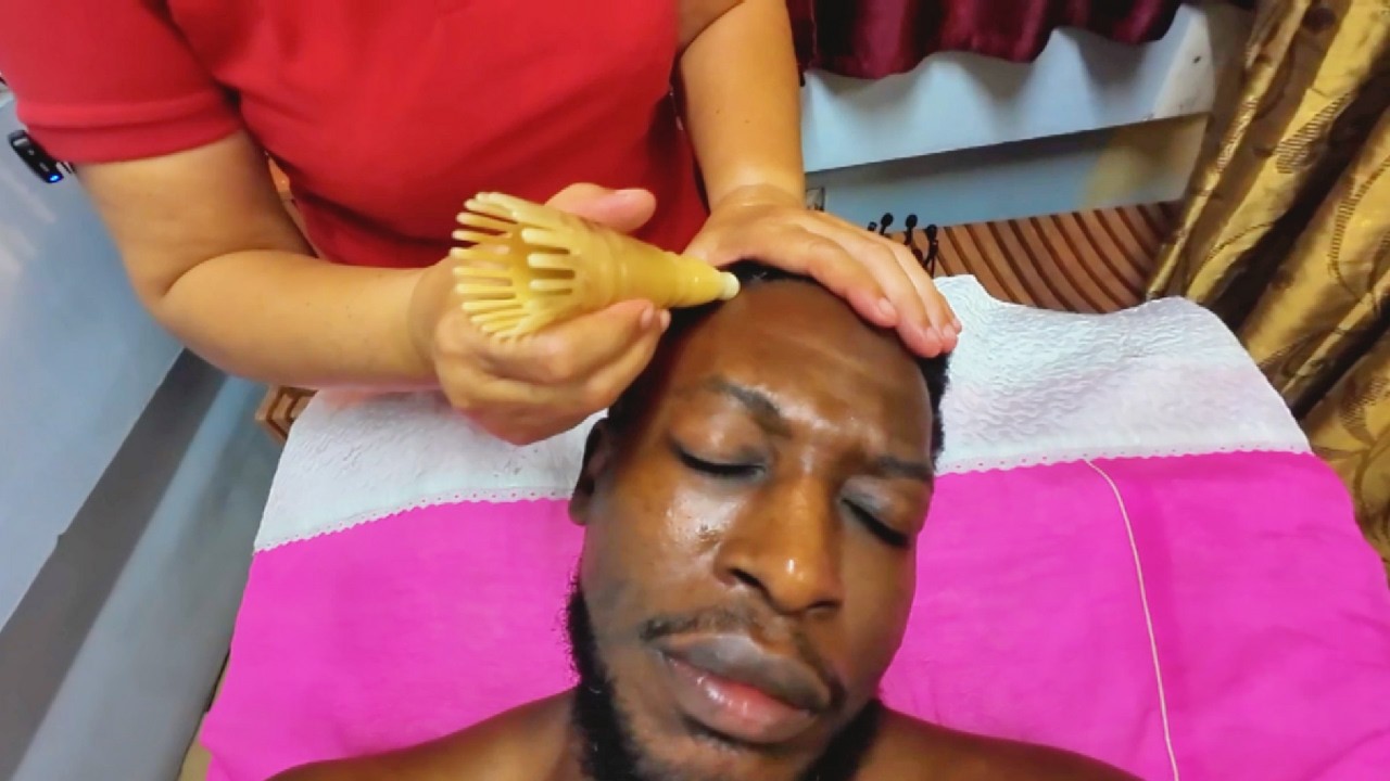 💆‍♂️ Soothing Ginger Wrap for Hands & Knees + Pro Scalp Massage – Pattaya, Thailand 🇹🇭