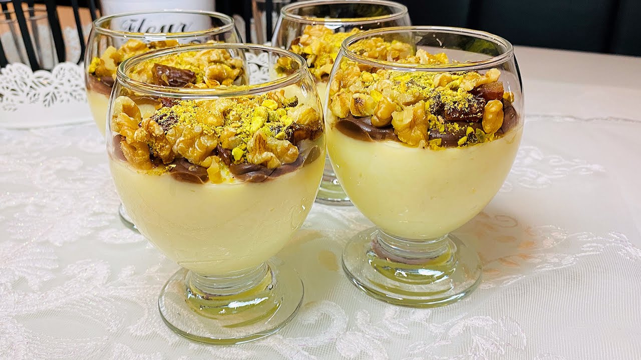 Vanille-Grießpudding-Dessert mit Kokos super einfach und lecker Nachspeisen Rezept