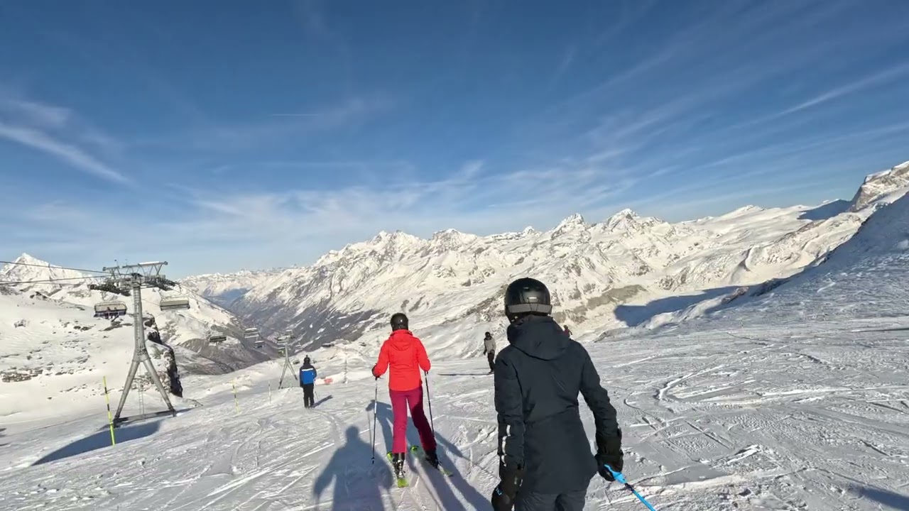 Zermatt Schweiz, Skifahren Pisten: 80, 73, 71,70