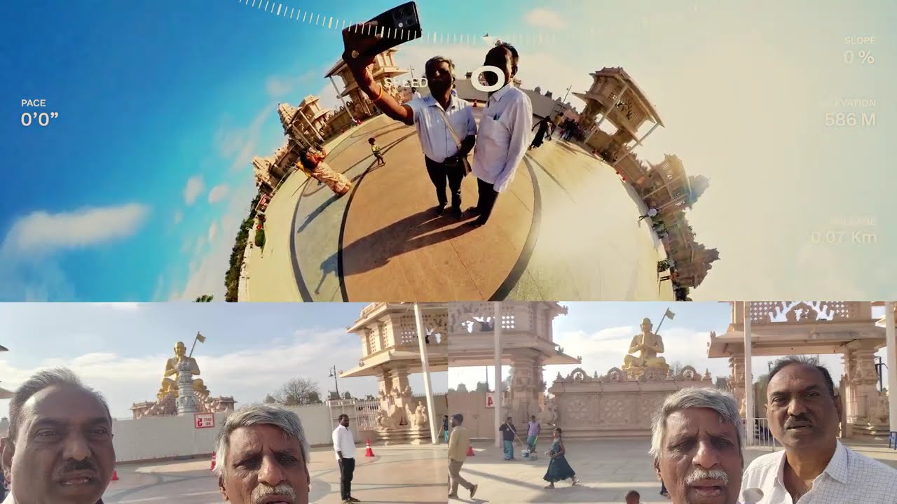 Views @ Statue of Equality, Sri Ramanujacharya's idol 211' tall #insta360x3 #capcut #travel Ep 03/04