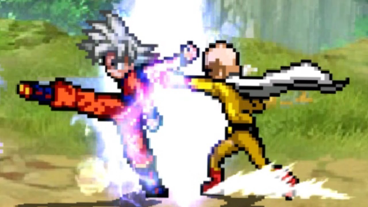 Goku VS Saitama! || Dragon Ball Super VS One Punch Man || Jump Force Mugen V13