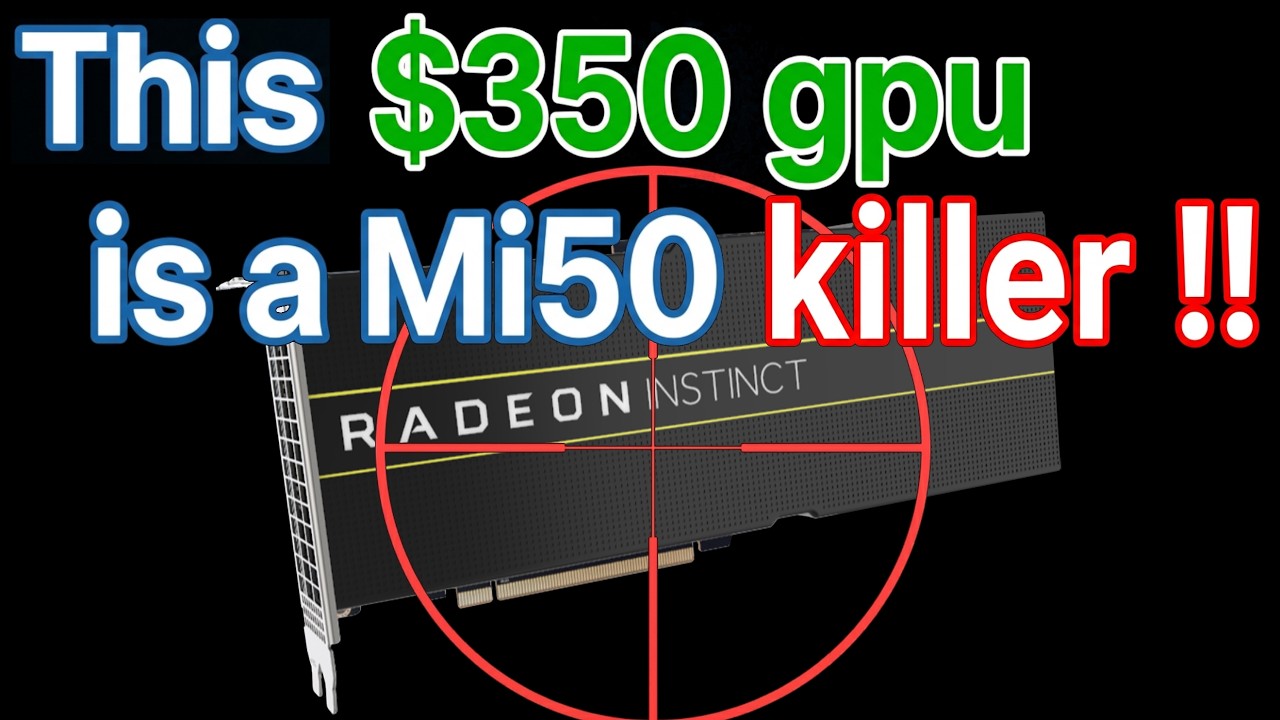 Лучший бюджетный ИИ-GPU для дома в 2026 году!! Уничтожает Instinct Mi50... без ROCm: AMD Radeon P...