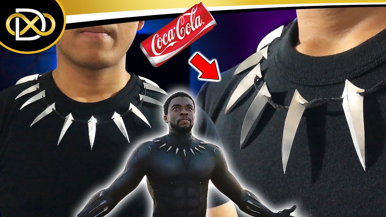 How to Make Black Panther Necklace Out of Can (T’Challa Necklace)