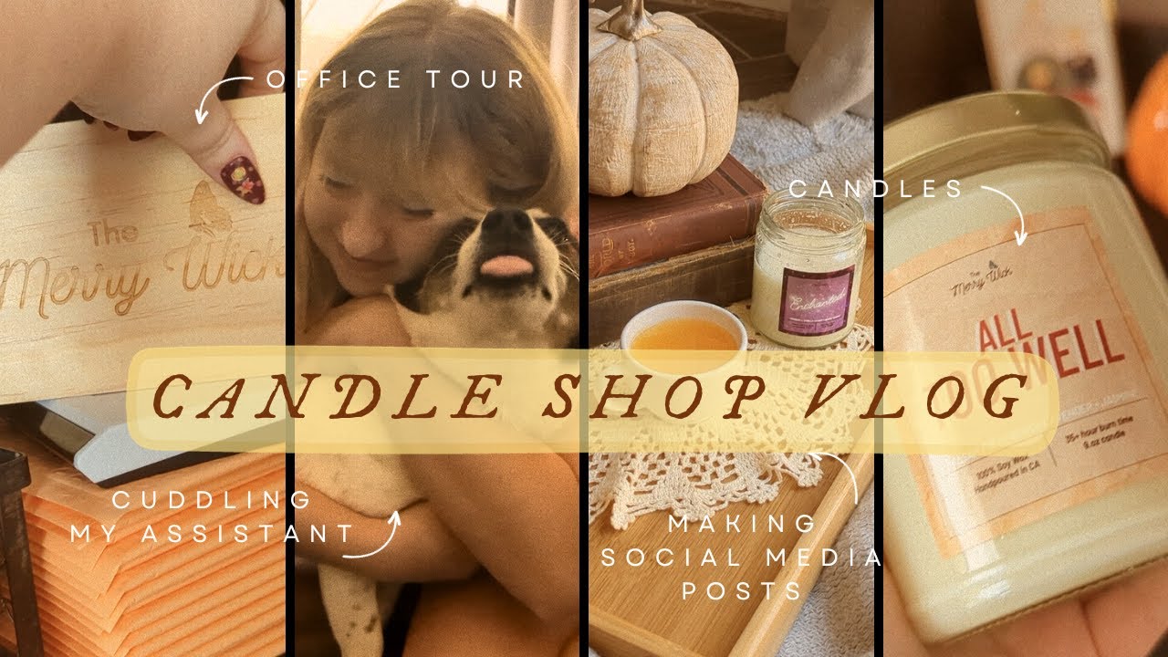 Candle Shop Vlog | Office Tour + Content Creating