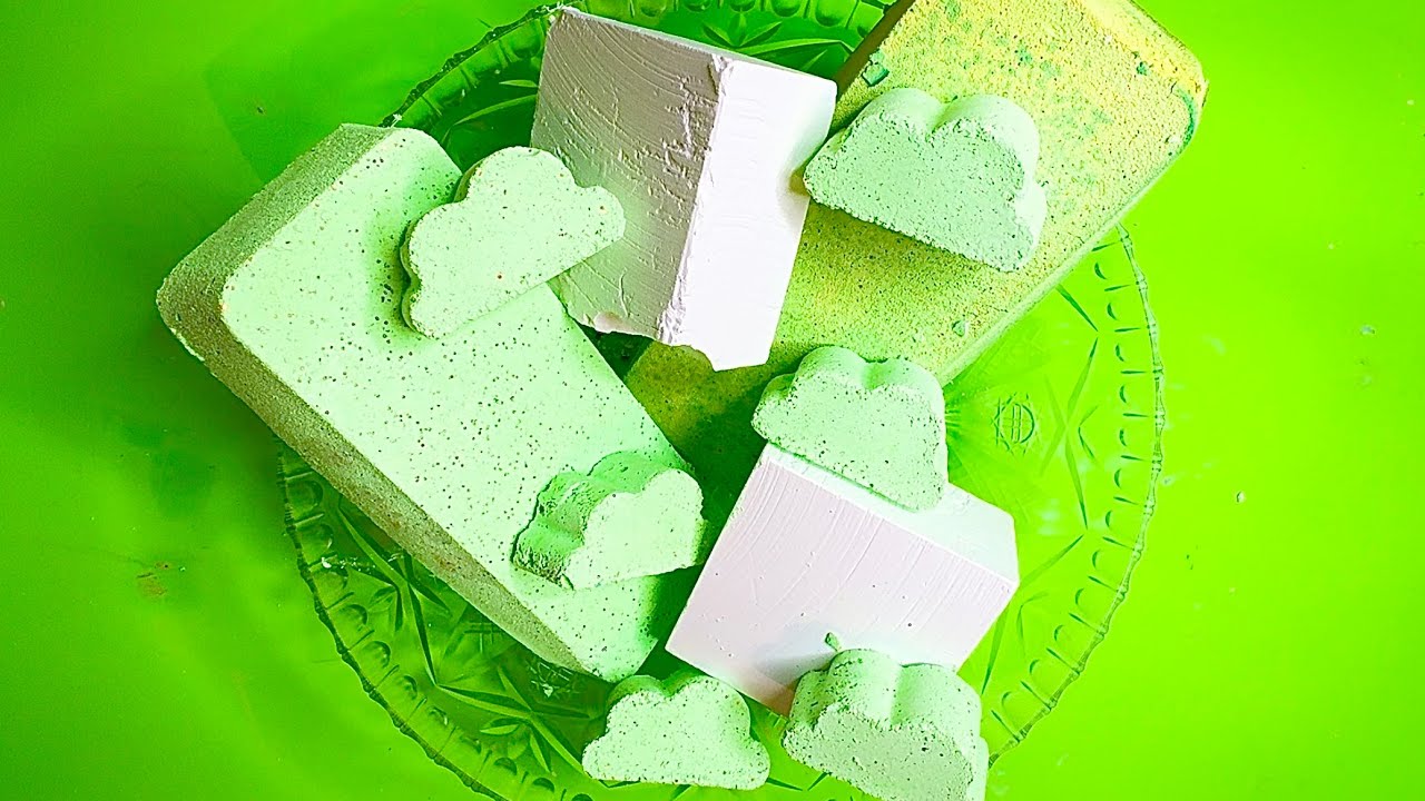 💚🥗BOWL OF GREENS x CRUNCHY FRESH BLOCKS [GYMCHALK ASMR 🎧]
