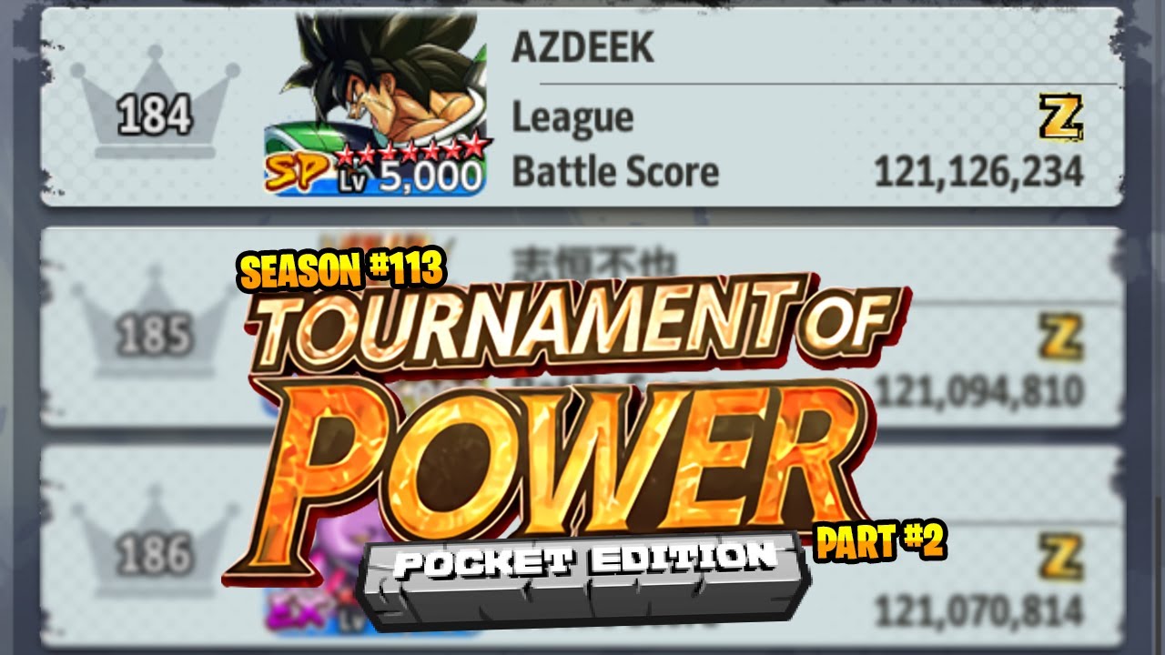 TOP SEASON 113 FULL WALKTHROUGH part 2 (pocket edition) (Dragon Ball Legends)