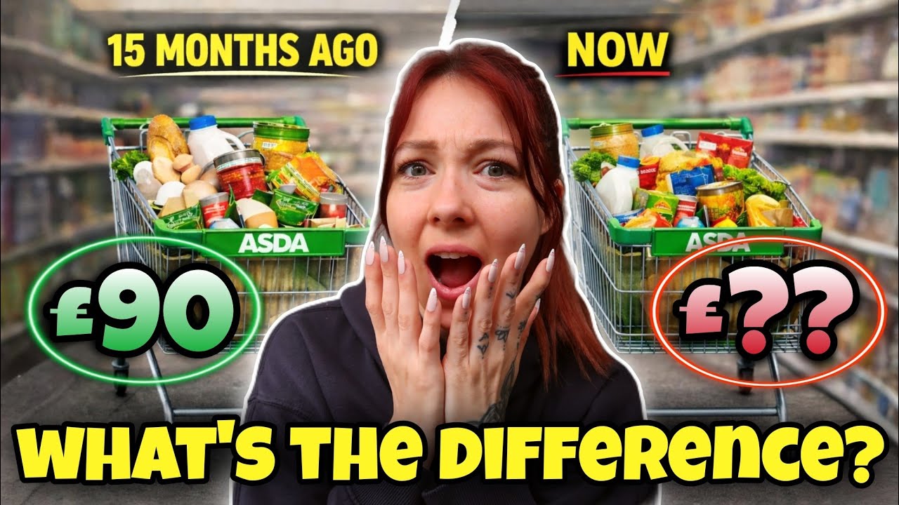 SAME ASDA FOOD SHOP 15 MONTHS LATER... WHAT'S THE DIFFERENCE?!
