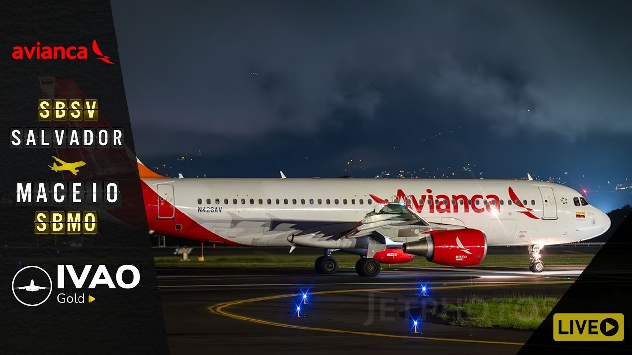 🟡 FLIGHT SIMULATOR 2020 - Salvador ✈ Maceió Avianca Airbus 319  [Online IVAO]