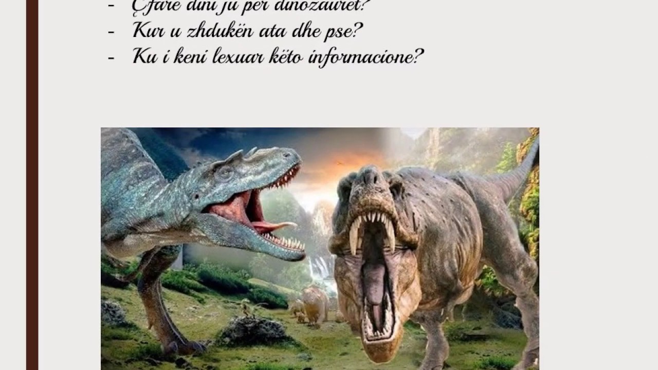 Si u zhdukën dinozaurët
