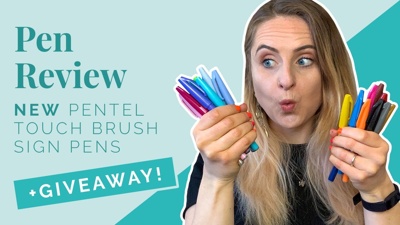 Pentel Touch Brush Sign Pen | Colour Swatches | GIVEAWAY CLOSED