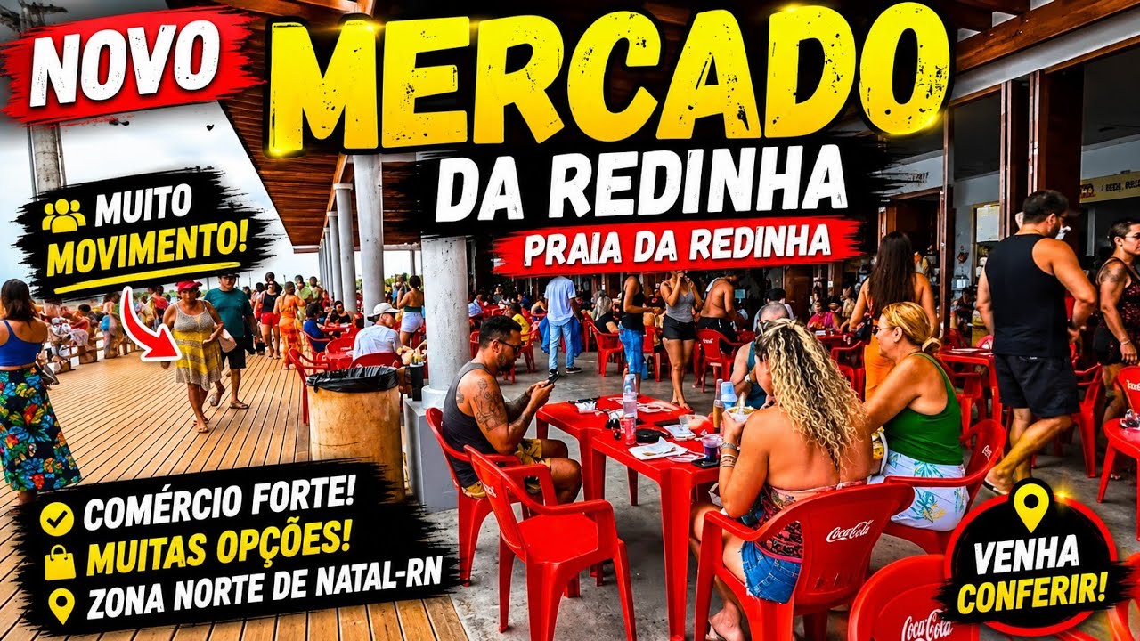 MERCADO DA REDINHA TA MUITO MOVIMENTADO PRAIA DA REDINHA ZONA NORTE DE NATAL-RN