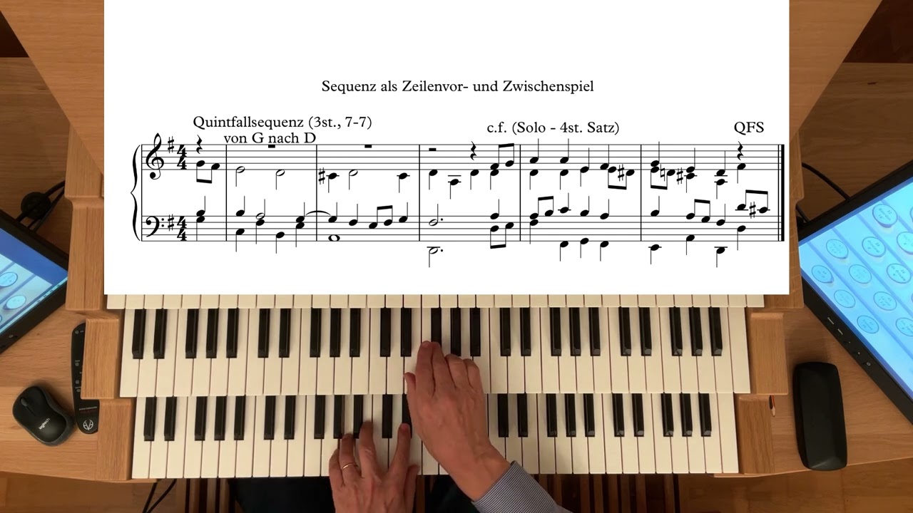Faszination Orgelimprovisation - Basisübung 19 - Sequenzen und Liedzeilen