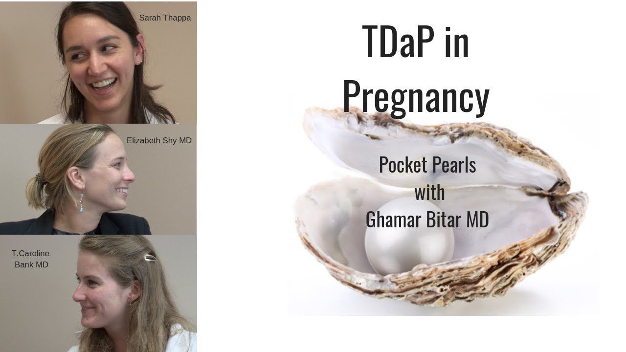 TDaP in Pregnancy; Pocket Pearls with Ghamar Bitar, MD
