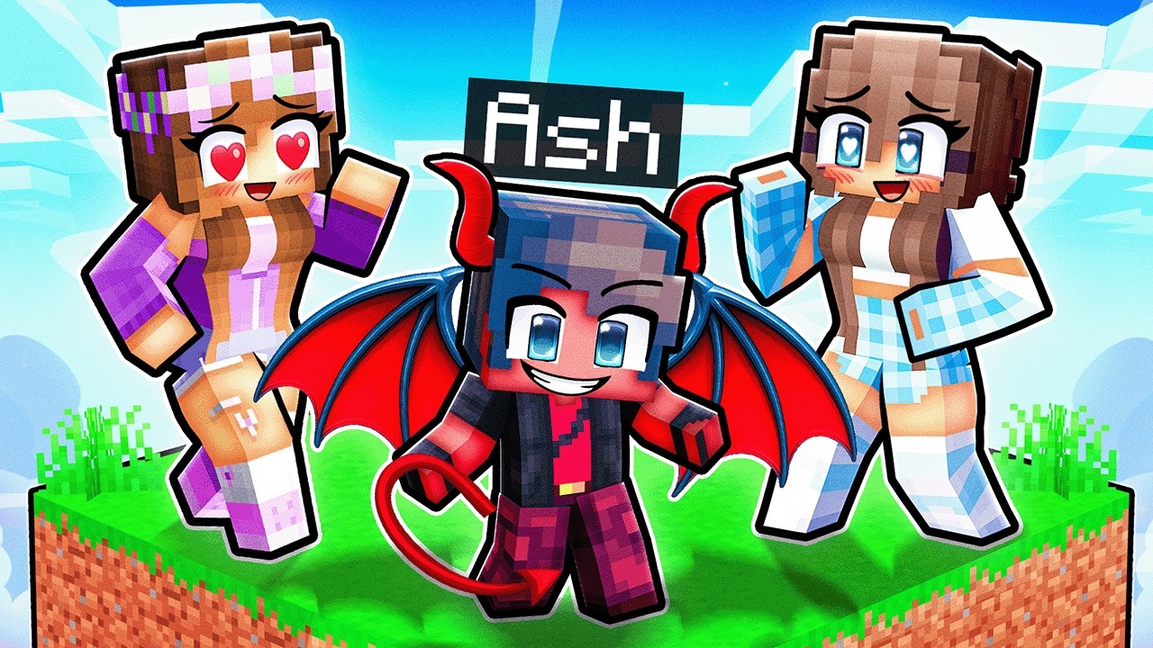 I Pretended to be a BABY DEMON on a One Chunk!