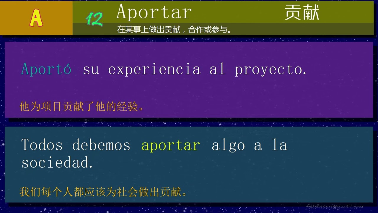 西班牙语带限定补语的常用动词206个（无汉语朗读） | Verbos con complemento de régimen