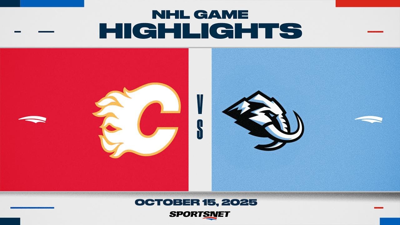 NHL Game Highlights | Flames vs. Mammoth - October 15, 2025