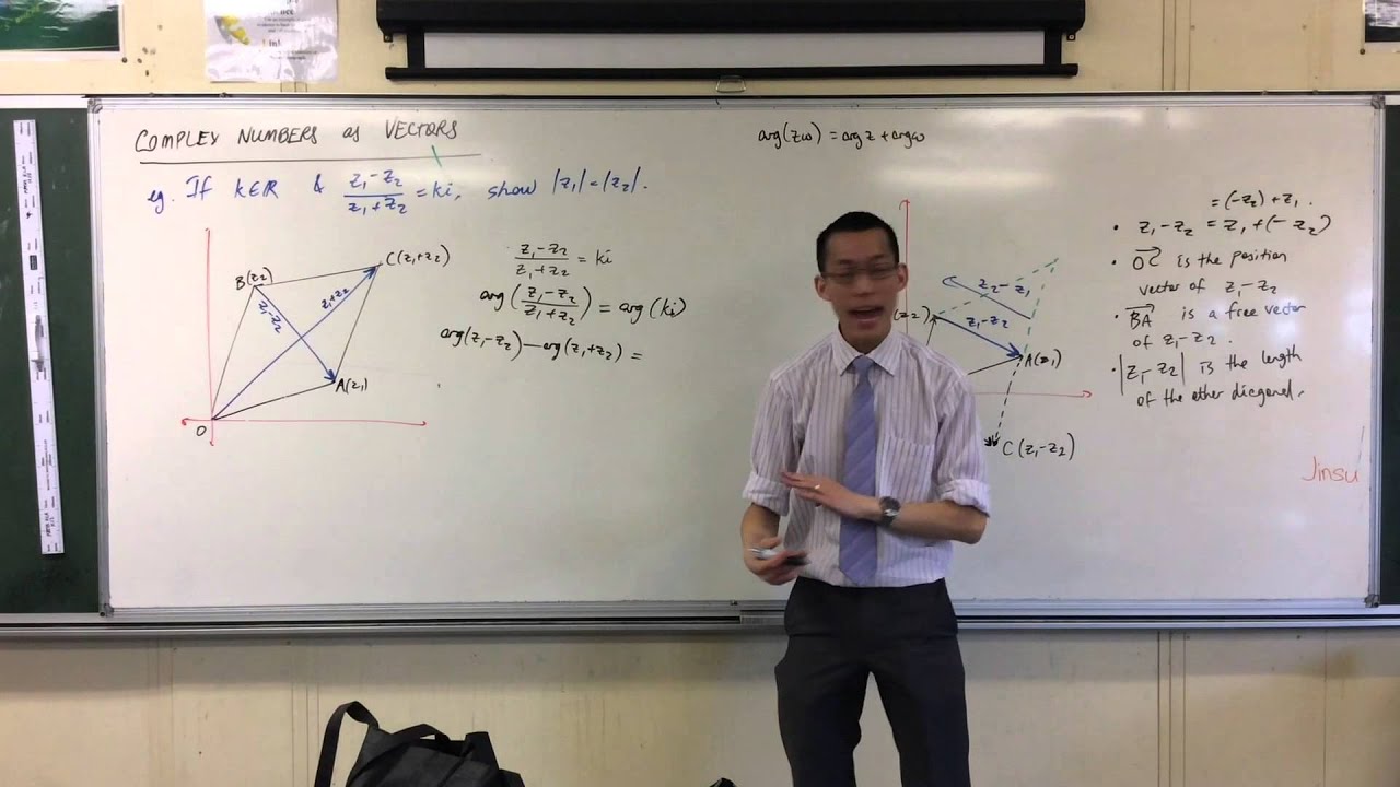 Complex Numbers as Vectors (3 of 3: Using Geometric Properties)