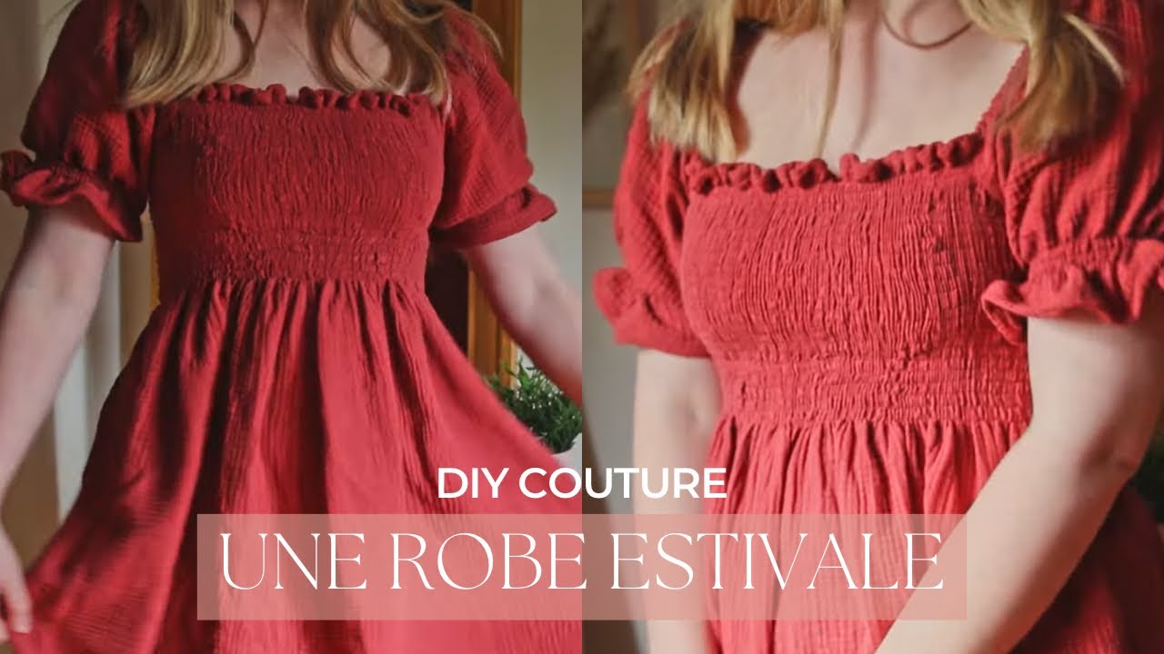 DIY COUTURE | On réalise ensemble une robe avec des smocks