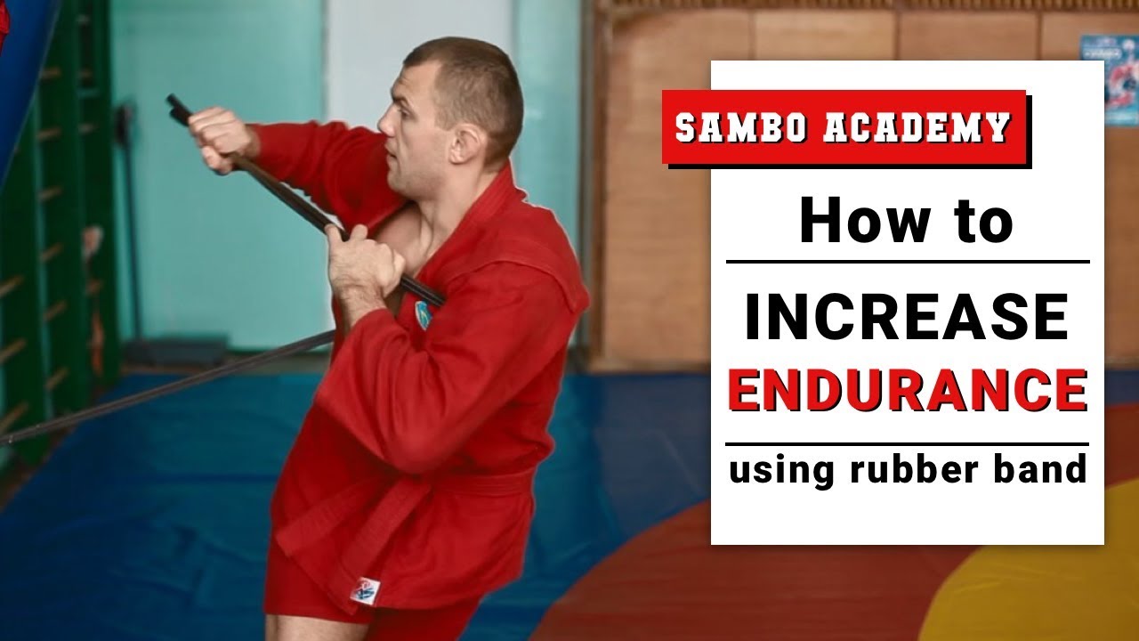 Working with rubber band in broken tempo. Best method to increase endurance in sambo, judo, mma