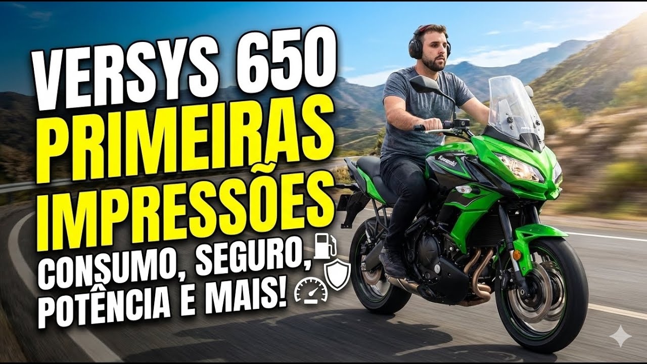 VERSYS 650 PRIMEIRAS IMPRESSÕES - CONSUMO, SEGURO, POTÊNCIA E MAIS! 🟩⬜