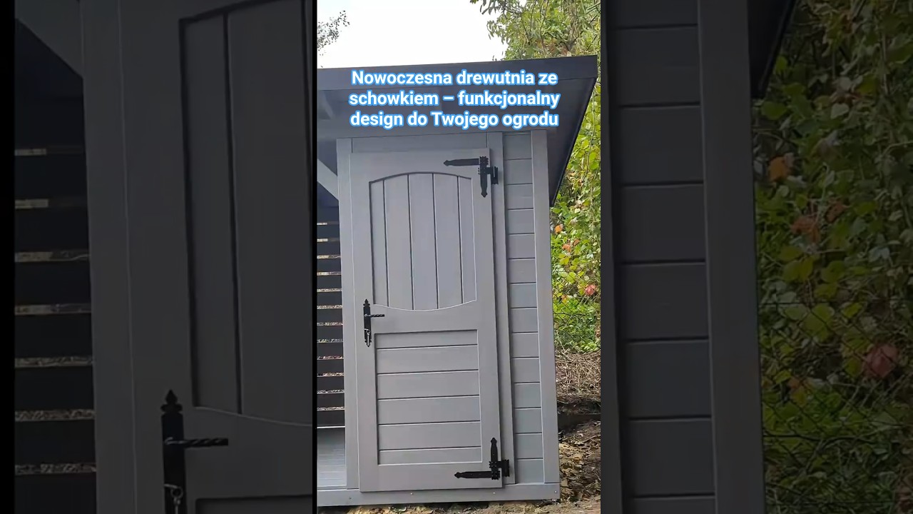 Nowoczesna drewutnia ze schowkiem &ndash; funkcjonalny design do Twojego ogrodu