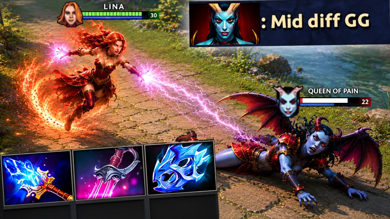 Lina Mid Khanda + Moon Shard Literally Hits Different