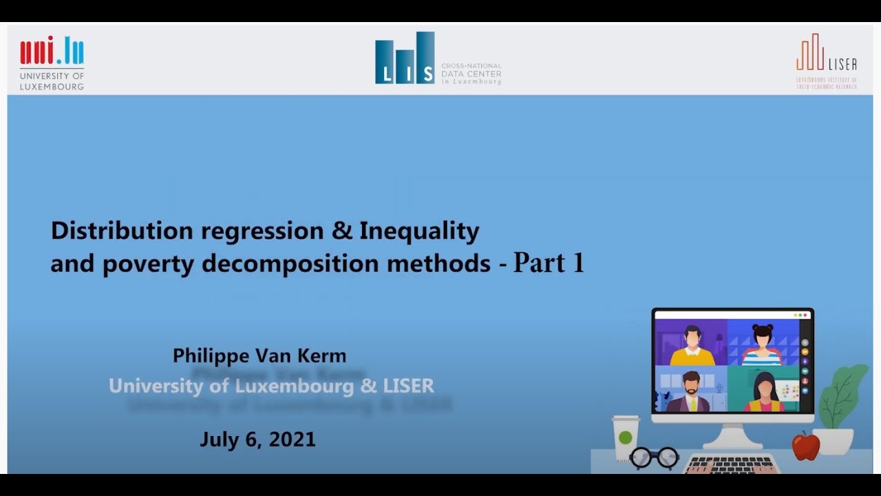Distribution regression & Inequality and poverty decomposition methods - Part 1
