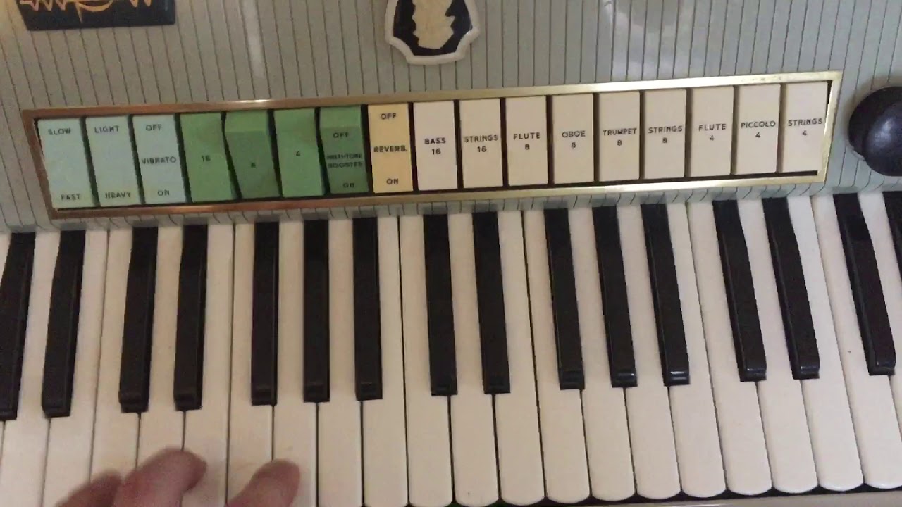 Farfisa Transichord accordion run through