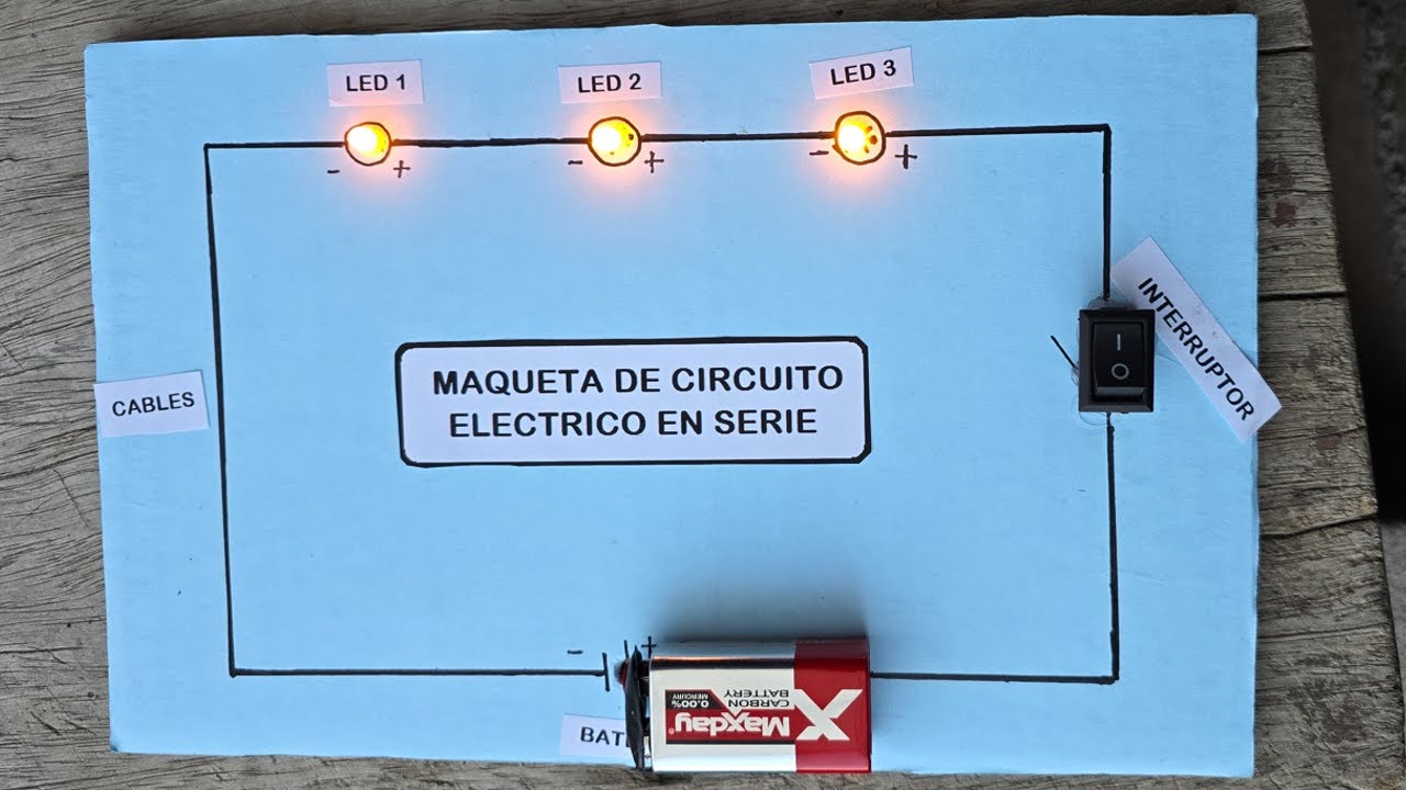 Como Hacer Maqueta de Circuito El&eacute;ctrico en Serie