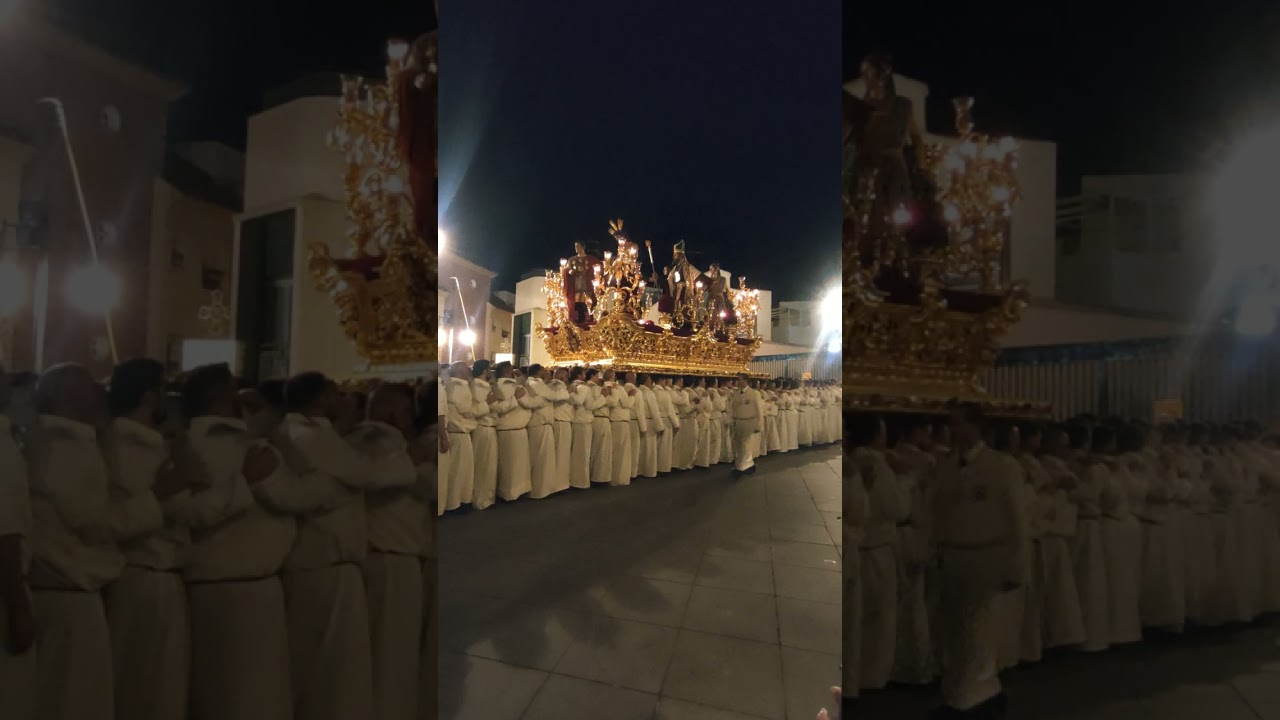 Semana Santa Málaga 2023. Domingo de Ramos. Encierro Cofradía Humildad