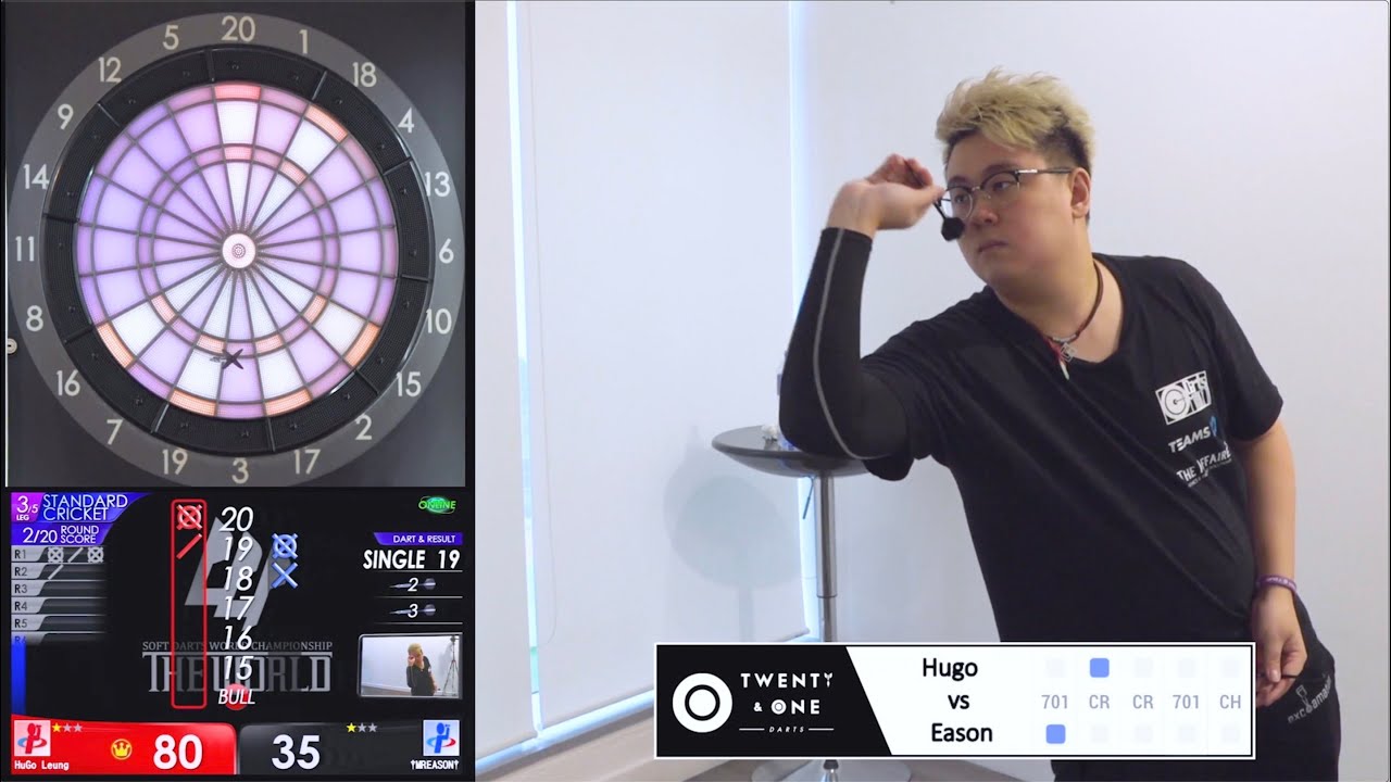 【精彩重溫】Hugo vs Eason 初賽第一回合小組賽（上半場）｜Twenty & One Darts