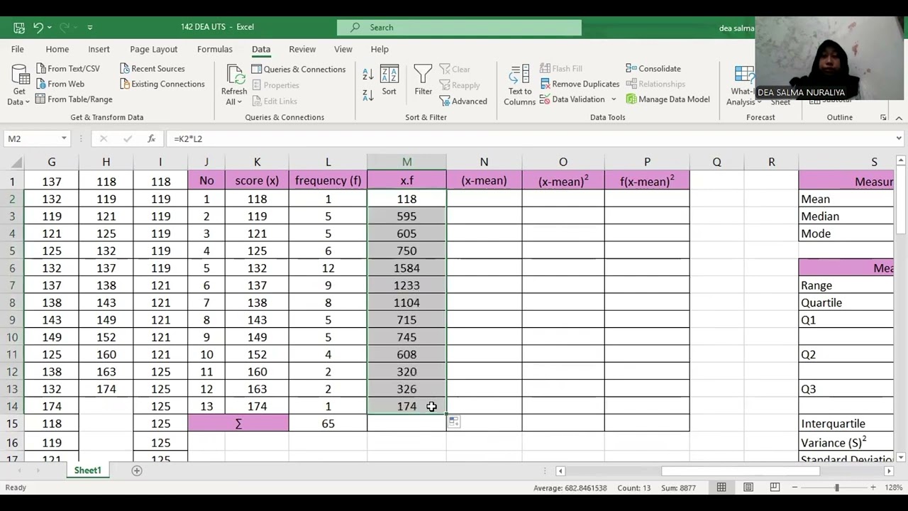 Midterm Test| Statistics in Educational Linguistik Research| Dea Salma Nuraliya 242122112142|Class D