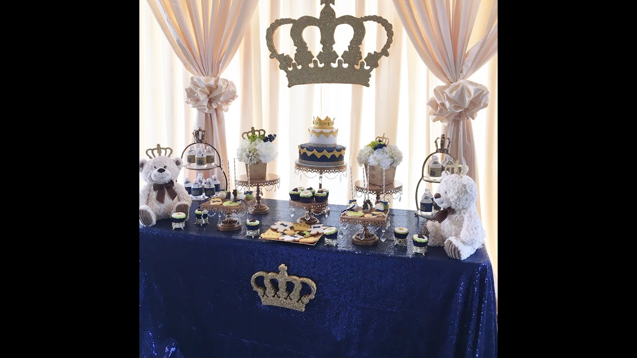 A Royal, Prince or King themed Baby Shower
