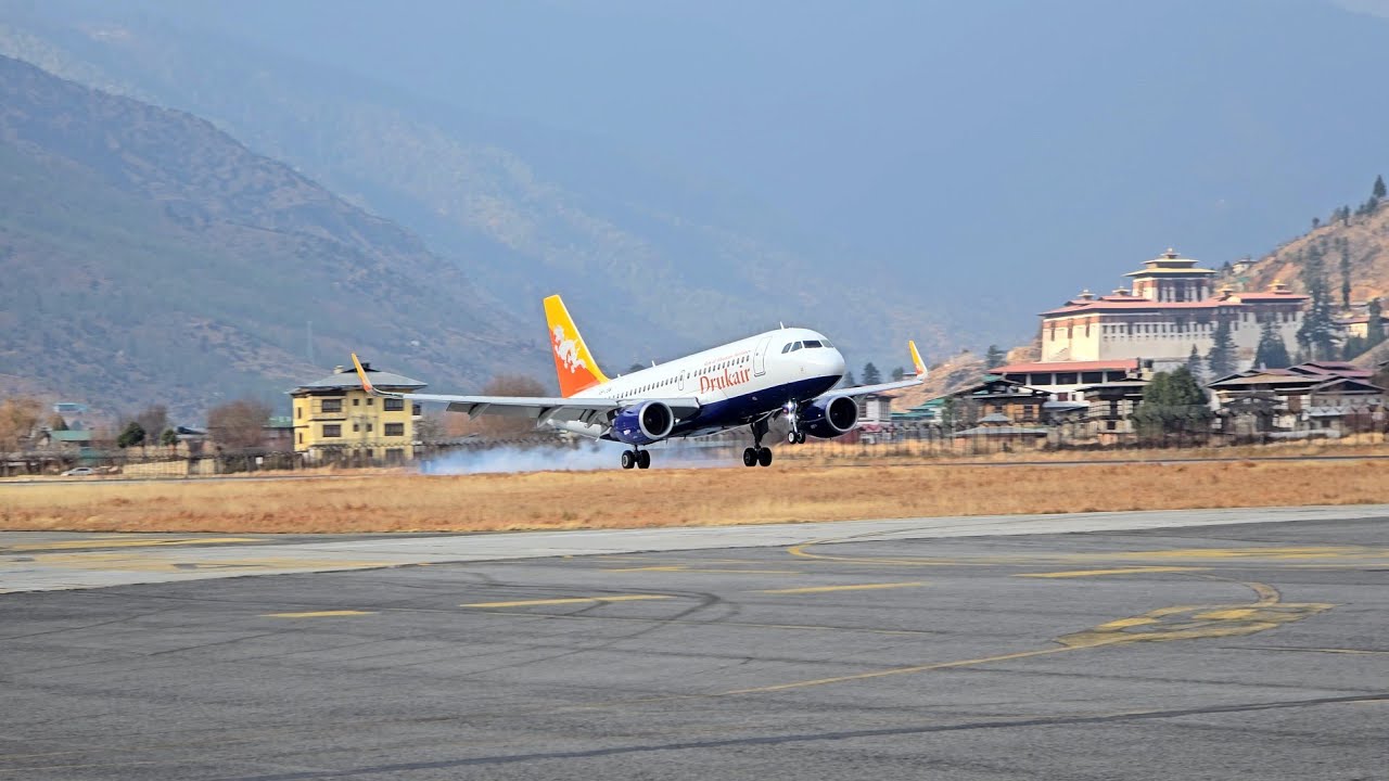 Strong Winds at Paro – Incredible Aircraft Landing