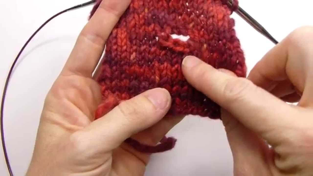 Knitting a Two Row Button Hole - Technique Thursday #17
