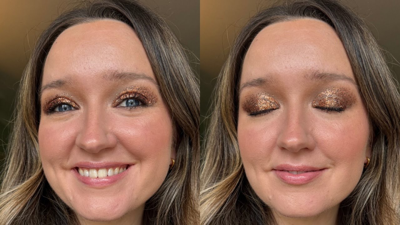 Full face of new makeup on rosacea prone skin