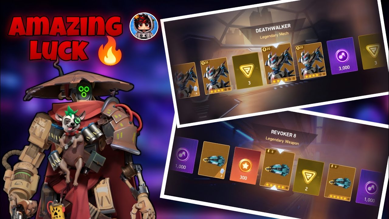 The luckiest CRATE RUSH EVER 🔥😍| DEATHWALKER+REVOKER 8 | mech arena 