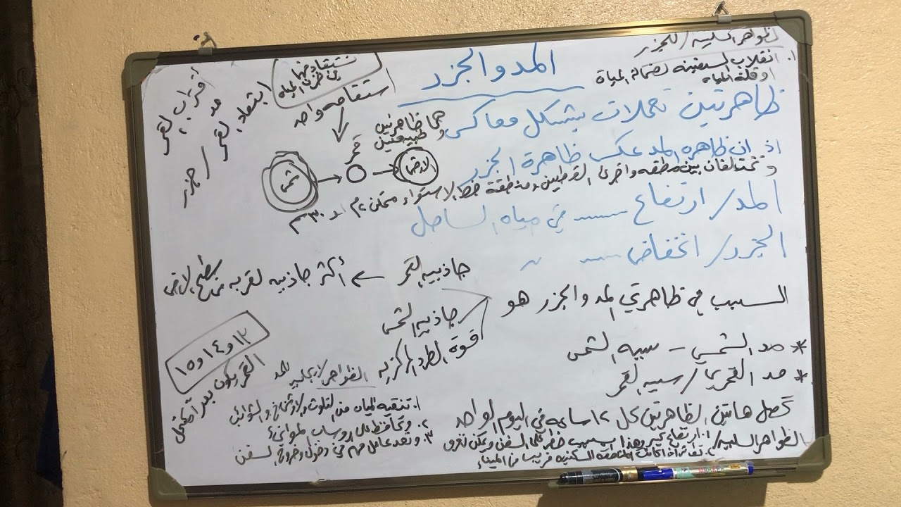 ظاهرتي المد والجزر