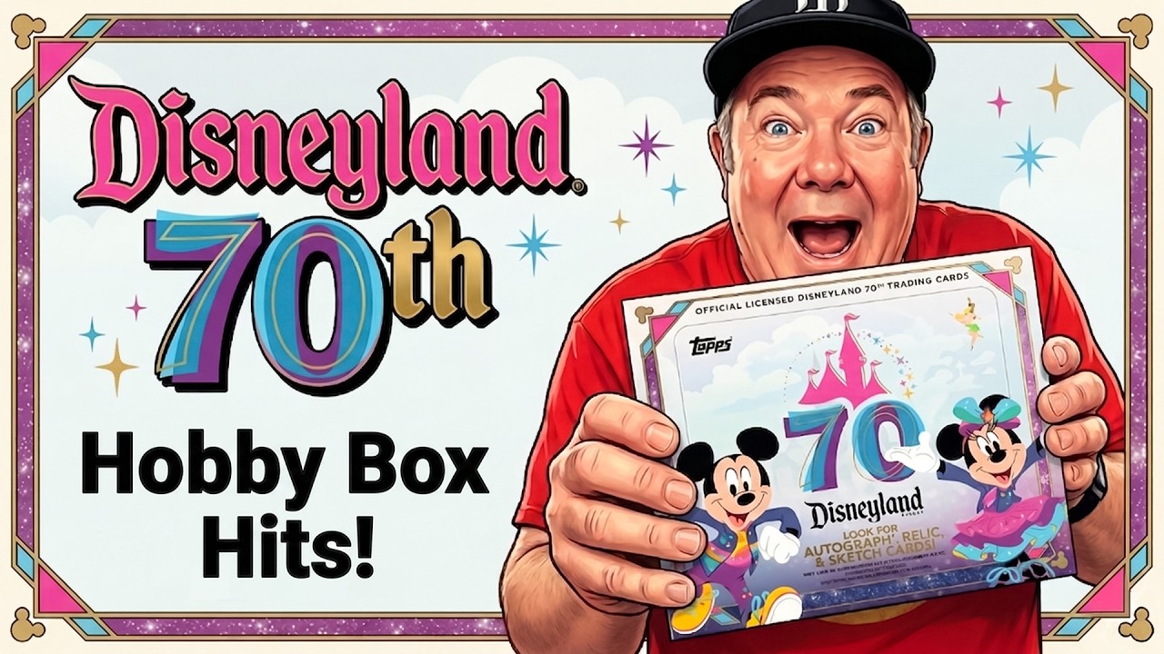 Распаковка коллекционной коробки Topps, посвященной 70-летию Диснейленда, 2025 год!