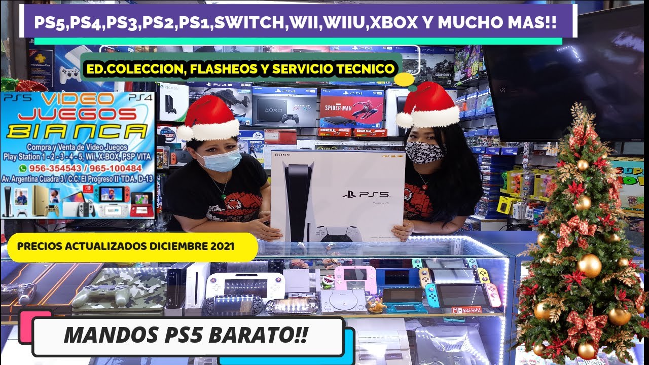 VISITAMOS TIENDA VIDEOJUEGOS BIANCA EN LAS MALVINAS (PS5,PS4,PS3,PS2,SWITCH) PRECIOS DICIEMBRE 2021