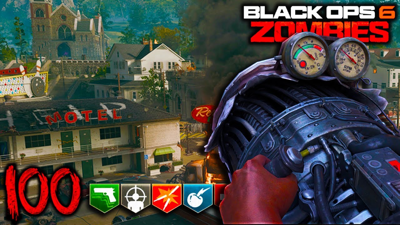 Mon PREMIER ROUND 100 sur LIBERTY FALLS de BLACK OPS 6 ZOMBIES 🧟&zwj;♂️