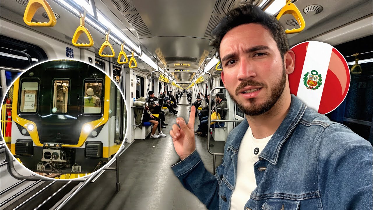 Conociendo el METRO DE LIMA 🚇🇵🇪 ¿Moderno o Atrasado?🔥Mi experiencia REAL