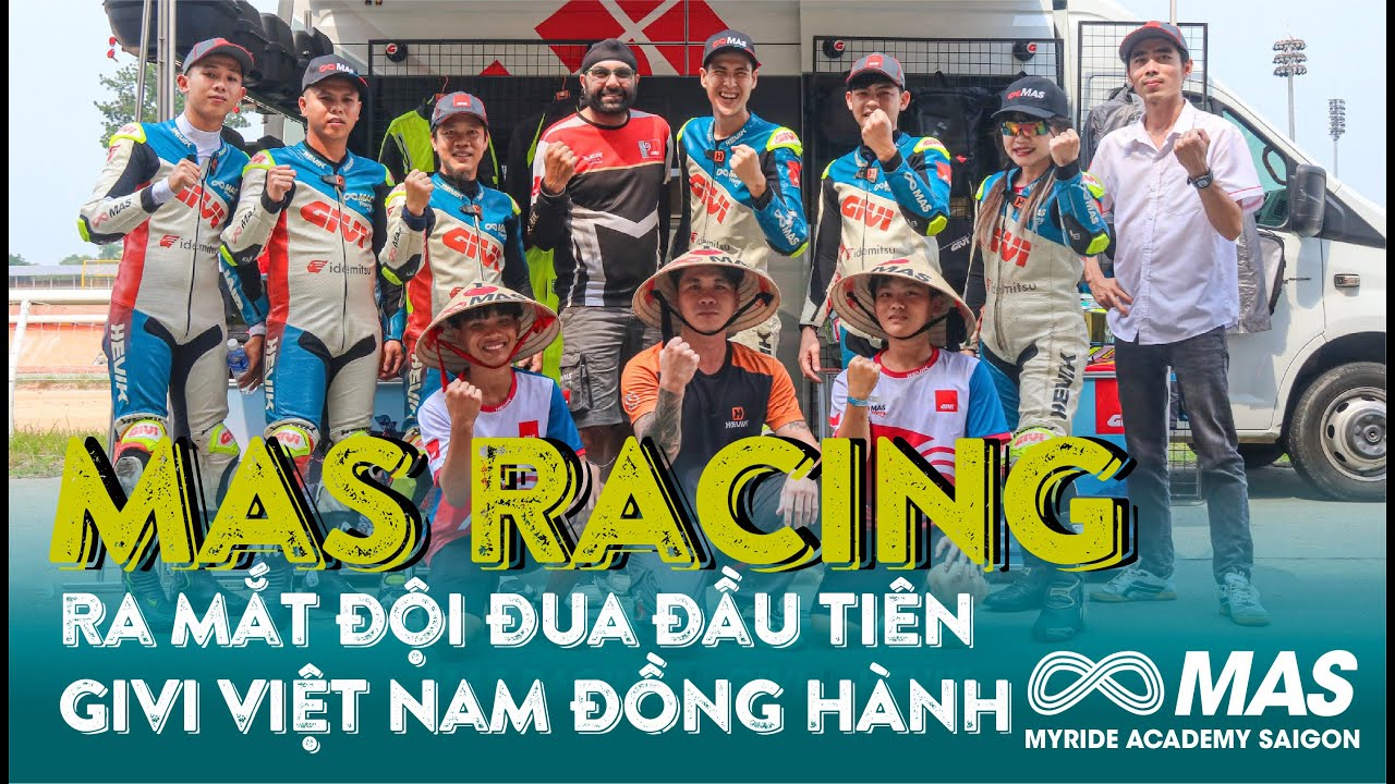 Givi Việt Nam ch&iacute;nh thức đồng h&agrave;nh c&ugrave;ng đội đua MAS RACING 2023 I #MAS 70