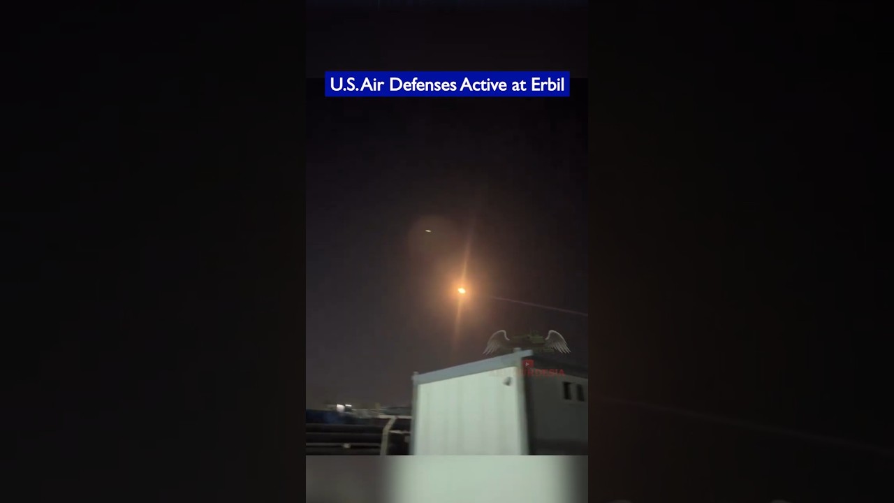 U.S Patriot Air Defense Active Over Erbil Iraq!