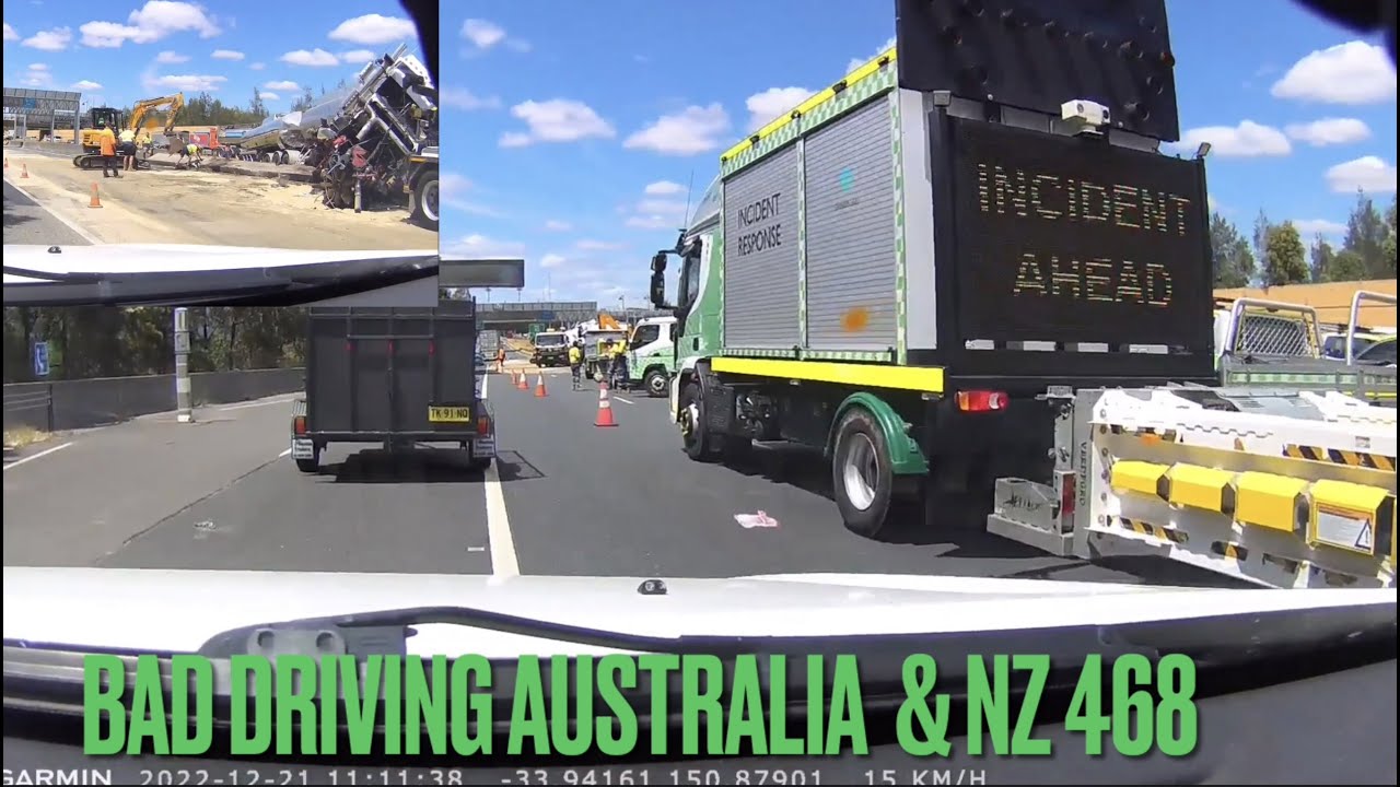 BAD DRIVING AUSTRALIA & NZ #468 … Broken