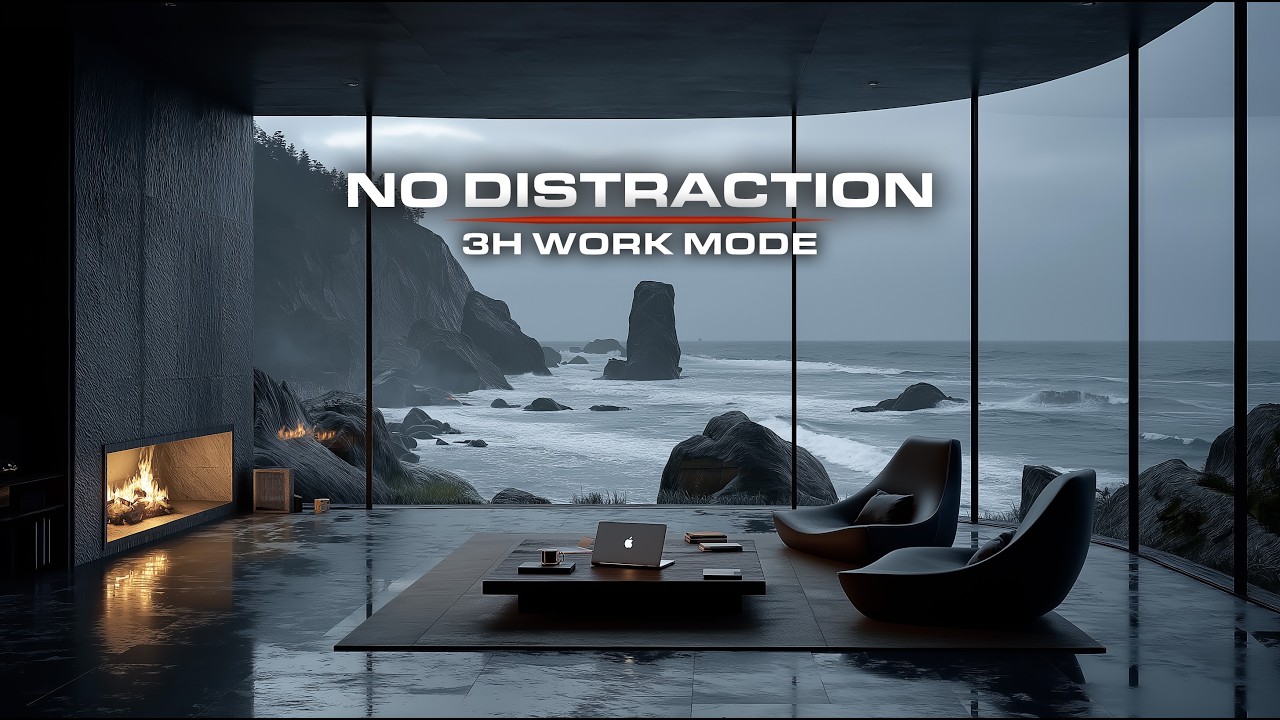 No Distractions – 3 Hour Focus Music for Deep Work & Coding | Ambient Session
