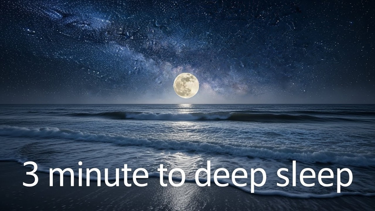 Cold Night Ocean Waves 🌕 Dark Beach Ambience for Sleep (LIVE)